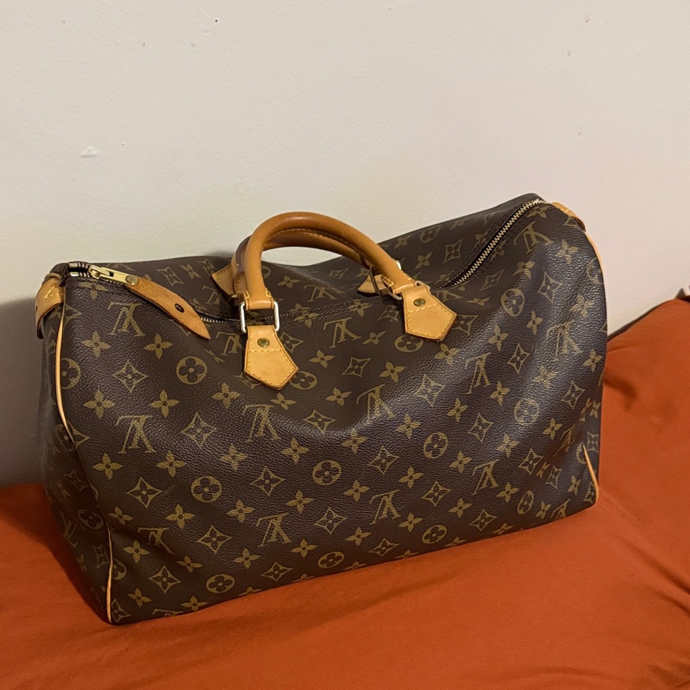 Louis Vuitton Monogram Duffel Bag in Brown and Tan